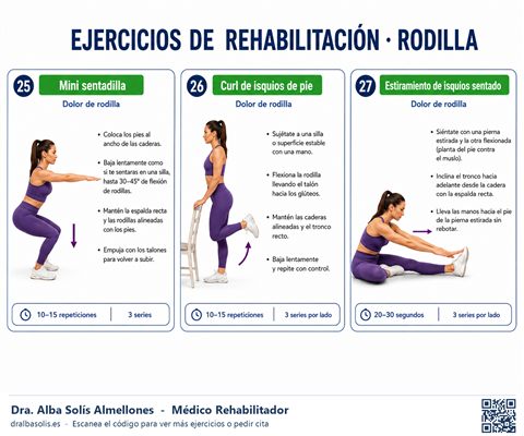 Ficha de ejercicios: Rodilla